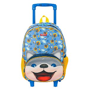 Mochila de Rodinhas Média Sestini Kids X Dog 3 Colorido