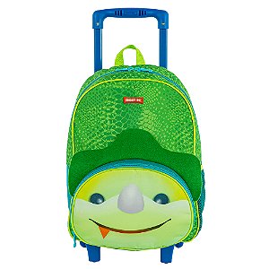Mochila de Rodinhas Média Sestini Kids X Dino 3 Colorido