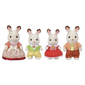 Família Do Coelho Chocolate Nova Sylvanian Families Colorido
