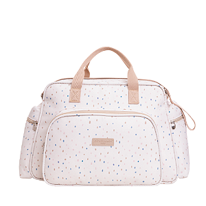 Bolsa de Maternidade Pirulitando Baby Grande Confete Marfim