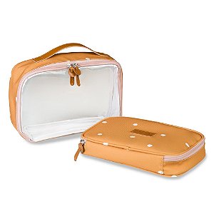 Necessaire Kids Masterbag Arco-Íris Boho Mostarda