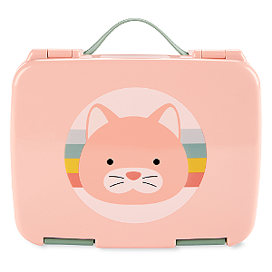 Kit de Alimentação Skip Hop Bento Box Zoo Gatinha Rosa