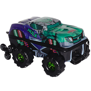 Mochila de Rodinhas 3D Maxtoy Hulk Monster Trucks Colorido