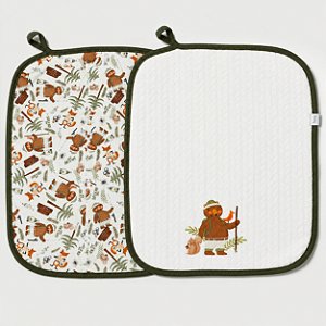 Kit Com 2 Babinhas Hug Camping Verde Musgo