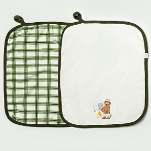 Kit Com 2 Babinhas Hug Camping Verde Musgo