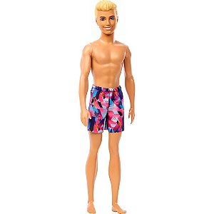 Boneco Ken Mattel Barbie Traje de Praia Tie Dye Colorido