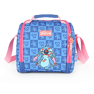 Lancheira Escolar Luxcel Stitch Azul