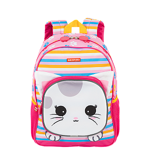 Mochila de Costas Sestini Média Kids X Cat 4 Colorido