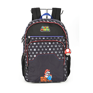 Mochila de Costas Luxcel Super Mário Comp Laptop Preto
