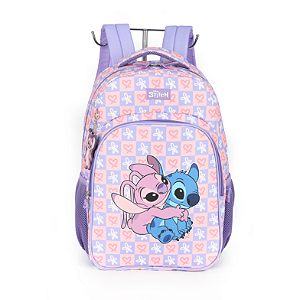 Mochila de Costas Luxcel Stitch Lilás