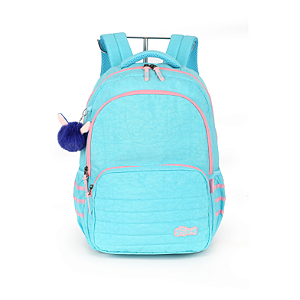 Mochila de Costas Luxcel Stitch Comp Laptop Turquesa