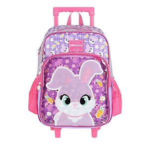 Mochila de Rodinhas Sem alça Luxcel Up4You Coelhinha Violeta