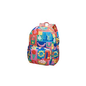 Mochila de Costas Fábula Zumzum Carimbo Colorido