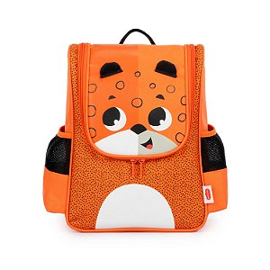 Mochila Escolar Tiny Love Safari Jaguar Laranja