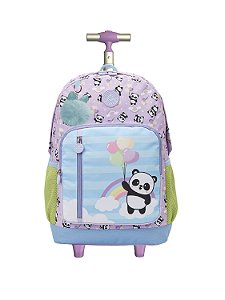 Mochila de Rodinhas Xeryus 16 College Panda Balão Colorido