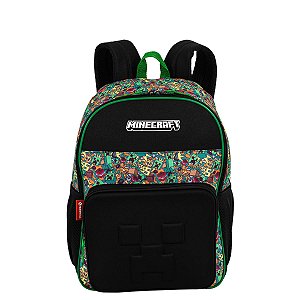 Mochila de Costas Sestini Minecraft X Funtage Preto