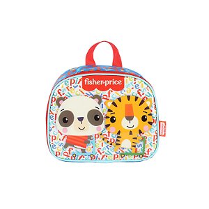 Lancheira Escolar Luxcel Fisher-Price Panda e Tigre Colorido