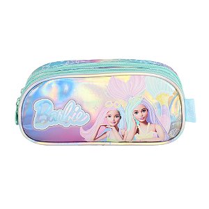 Estojo Escolar Luxcel Barbie Sereia Verde