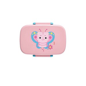 Kit de Alimentação Pacific Kouii Bento Box Borboleta Rosa