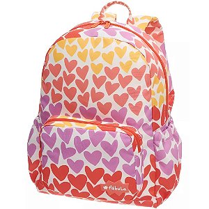 Mochila de Costas Fábula Zum Zum Coraçãozito Colorido