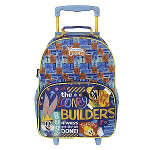 Mochila de Rodinhas Dermiwill Looney Tunes Azul