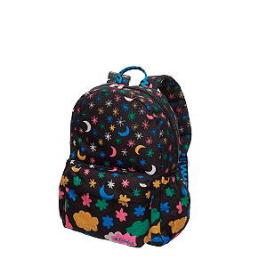 Mochila de Costas Fábula Zum Zum Noite Feliz Colorido