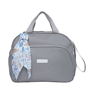 Bolsa de Maternidade Grande Pirulitando Baby Bosque Cinza