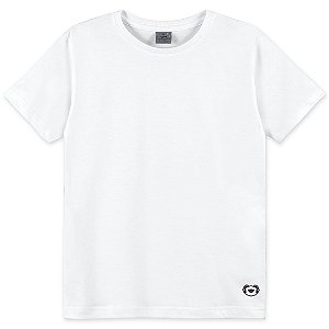 Camiseta Manga Curta Tigor T Tigre Lisa Branco