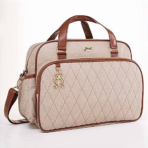 Bolsa de Maternidade Grande Just Baby Chicago Bege