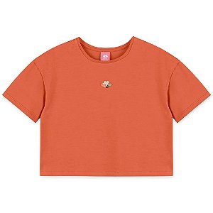 Blusa Manga Curta Lilica Ripilica New Fun Laranja