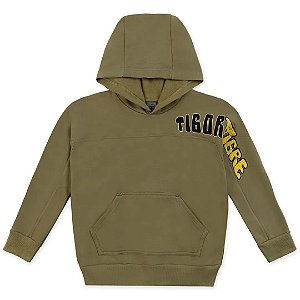 Blusão Manga Longa Tigor T Tigre Com Bolso Verde
