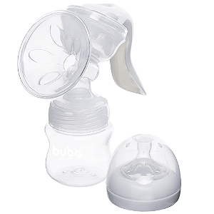 Bomba Extratora de Leite Buba Manual Branco