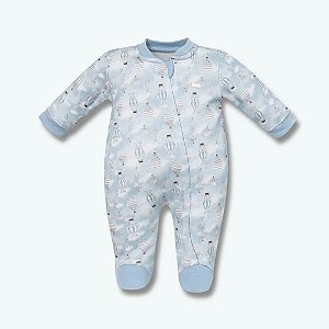 Macacão Longo Com Zíper Hug Sonhe Alto Azul