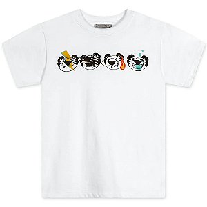 Camiseta Manga Curta Tigor T Tigre Elementos Infantil Branco