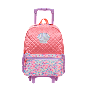 Mochila de Rodinhas Sestini Sem Alça Plus Sereia 3 Colorido