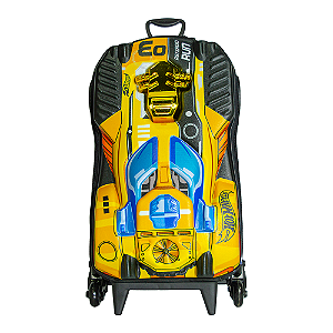 Mochila de Rodinhas 3D Maxtoy Hotwheels Dune Motor Dourado