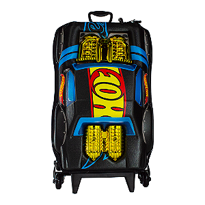 Mochila de Rodinhas 3D Maxtoy Hotwheels Nigth Shifter Dourad