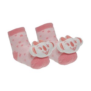 Meia 3D RN Lilica Ripilica Little Rosa