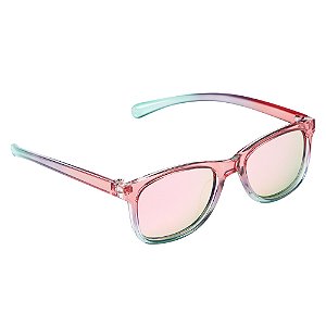 Óculos de Sol Buba Tamanho Médio Degradê Quadrado Rosa