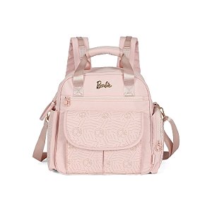 Mochila de Maternidade Luxcel Barbie Sintética Rosa