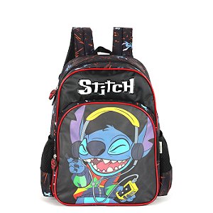 Mochila de Costas Luxcel Stitch Crazy Preto