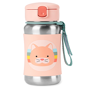 Garrafa Térmica de Inox Skip Hop Zoo Gatinha Colorido