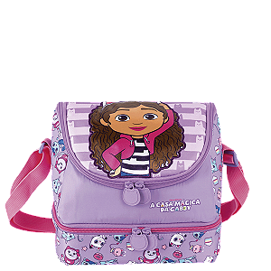 Lancheira Escolar Sestini Gabby Y Cattitude 2 Comp Roxo