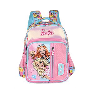 Mochila de Costas Luxcel Barbie Pet e Friend Rosa
