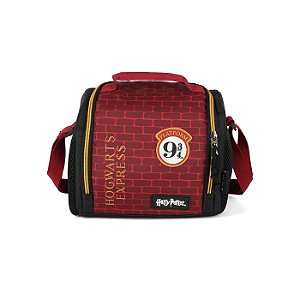 Lancheira Escolar Luxcel Harry Potter Hogwarts Vinho