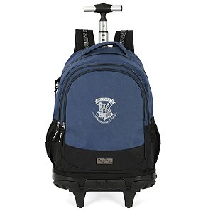 Mochila de Rodinhas Com Alça Luxcel Harry Potter HP Azul