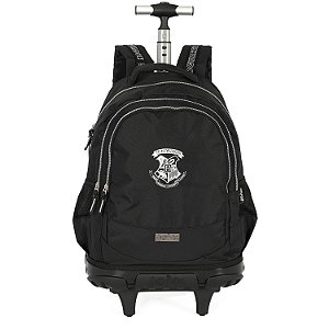 Mochila de Rodinhas Com Alça Luxcel Harry Potter HP Preto