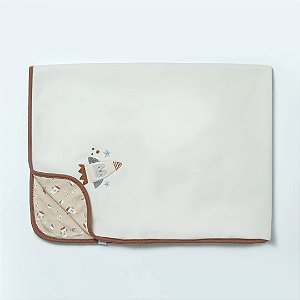 Manta De Soft Hug Be Brave Marrom Café