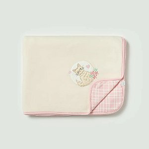 Manta De Soft Hug Gatinhos Rosa Iogurte