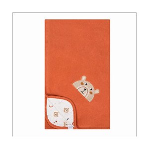 Manta de Suedine Hug Minimalista Terracota